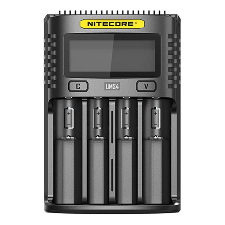 Il display LCD intelligente NITECORE attiva automaticamente il caricatore USB a 4 slot di riparazione Il display LCD intelligente NITECORE attiva automaticamente il caricatore USB a 4 slot di riparazione